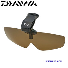 Очки поляризационные с креплением для кепки Daiwa DQ-8037 4Curve Brown